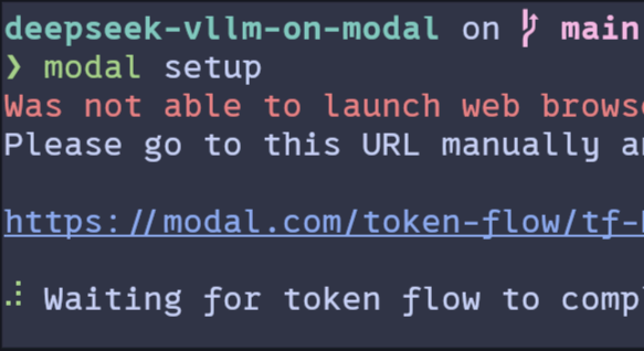 Modal setup